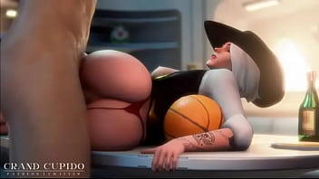 Cowgilr fucks hard sex overwatch