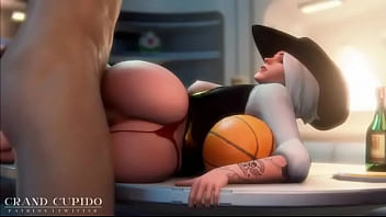 Cowgilr fucks hard sex overwatch