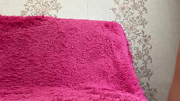 Sexy step sister in red panties caresses herself