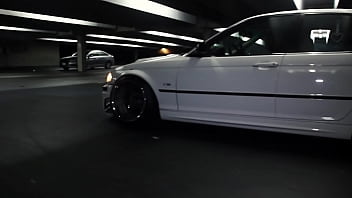 Barely legal white e46 gets slammed