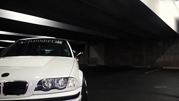Barely legal white e46 gets slammed