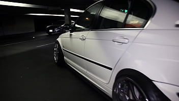 Barely legal white e46 gets slammed
