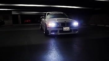 Barely legal white e46 gets slammed