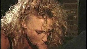 Lewd blonde chick rides cock at kitchen