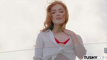 Tushy gorgeous redhead dped in threesome Tushy gorgeous redhead dped in threesome