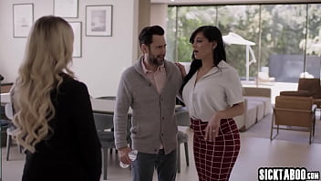 Petite blonde babe lilly bell grabbed big cock and sucked it before she enjoyed hardcore pussy fucking by big dick client