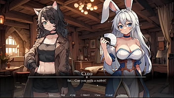 At least my cat girl is learning to give me head slave harem part 2