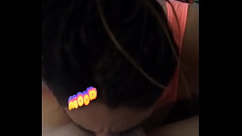 Swallowing a long dick