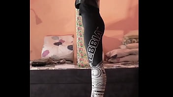 Black leggings walking Black leggings walking