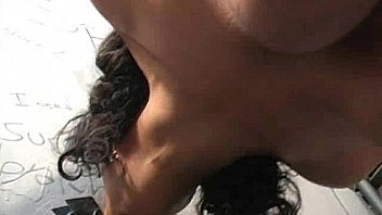 Sexy ebony enjoying gloryhole 21