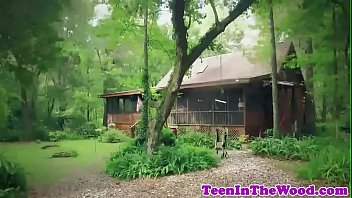 Restrained teen spoon fucked and facialized