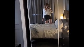 Mia melano in a hotel room