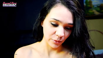 Sexy coed sabrina sucks a dick and gets banged and jizzed in doggy