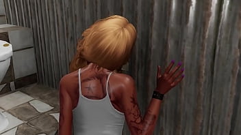 Happy nerd having sex with blonde bombshell