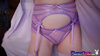 Big tits blonde beauty stripping and posing naked for playboy