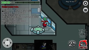 Mario verde oficial jogando amongus