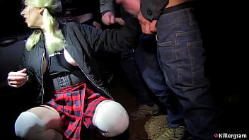 Killergram horny grace harper kneels for every stranger in her lusty forest cock gobbling quest