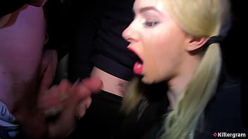 Killergram horny grace harper kneels for every stranger in her lusty forest cock gobbling quest