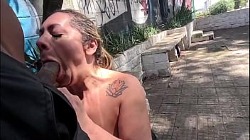 I gave this bastard a blowjob in the square and he took me to the hotel and fucked my ass full video red