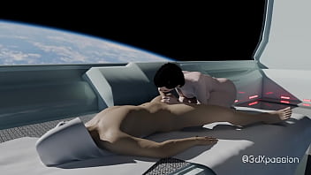 Nexus 3 vr orbit echo hot sexy brunette on the spaceship