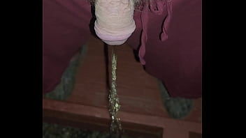 Kaso221 pissing off my porch