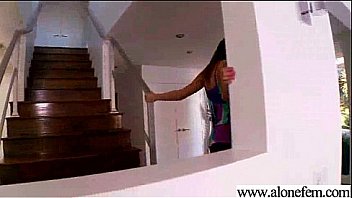 Solo girl get to orgams with all kind of sex toys video 15