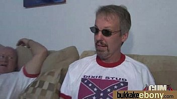 Ebony Cum Slut Hottie Bukkake Party 13 thumbnail