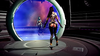 Seductive cutie tachy in revealing latex suit teases you with her toned body