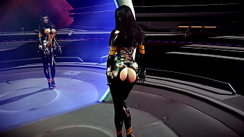 Seductive cutie tachy in revealing latex suit teases you with her toned body