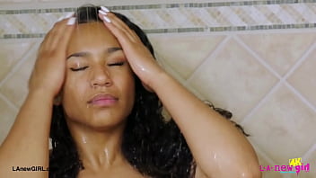 Brunette babe enjoyed a sensual bath