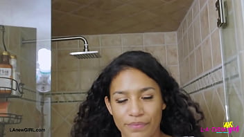 Brunette babe enjoyed a sensual bath