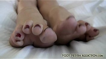 Lick and suck on jean bardot's size 10's