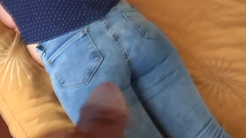 Stepson spies on me while i masturbate and asks me to cum in my ass and i tell him ok