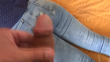 Stepson spies on me while i masturbate and asks me to cum in my ass and i tell him ok