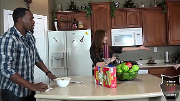 Ariella ferrera joins her bf rome major & maid nadia white for sex