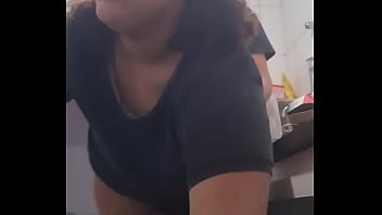 Thick stepmom in the kitchen taboo