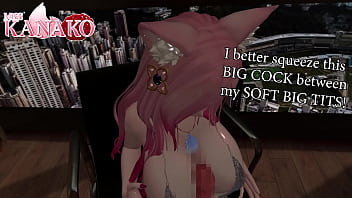 I love teasing you with my giant cat girl tits sexy vtuber titty fuck