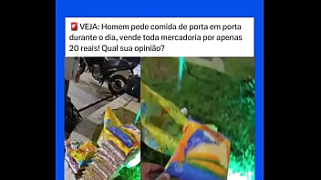 Mendigo recebe muito saco