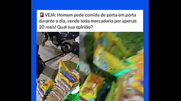 Mendigo recebe muito saco