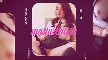 Hot teen plays with her ass