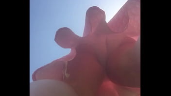 Old woman underdress