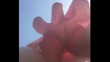 Old woman underdress