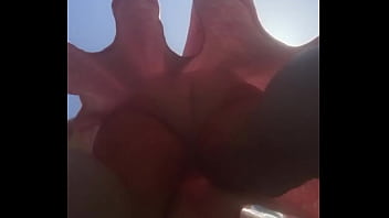 Old woman underdress