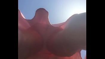 Old woman underdress