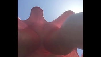 Old woman underdress