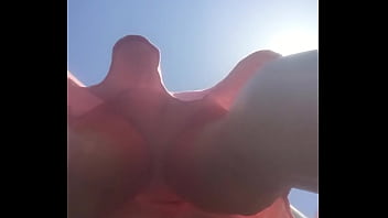 Old woman underdress