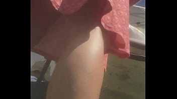 Old woman underdress