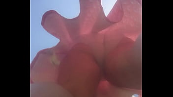 Old woman underdress