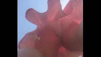 Old woman underdress