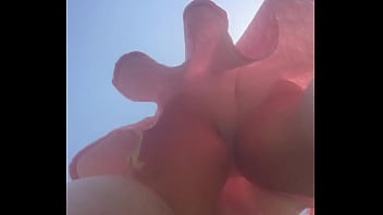 Old woman underdress